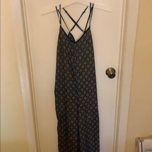 Sans Souci Boho Navy Printed Jumpsuit